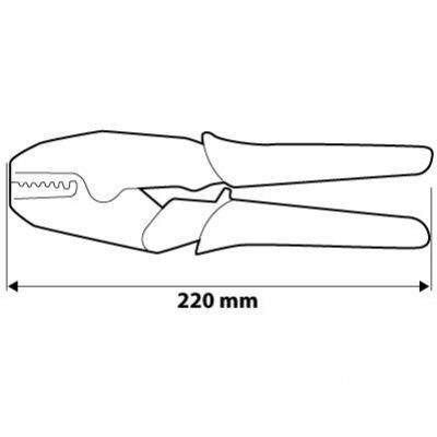 Szczypce do zaciskania końcówek tulejkowych 0,5-16mm2 (22-6 AWG) NEO 01-506 GTX (01-506)