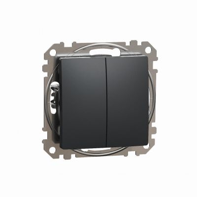 Sedna Design & Elements łącznik podwójny świecznikowy czarny antracyt SDD114105 SCHNEIDER (SDD114105)