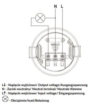 Czujnik ruchu 360st. IP20, 1200W do sufitów podwieszanych OR-CR-207 ORNO (OR-CR-207)
