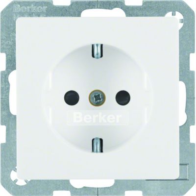 Berker SCHUKO-Steckdose polarweiss samt 47236089 (47236089)