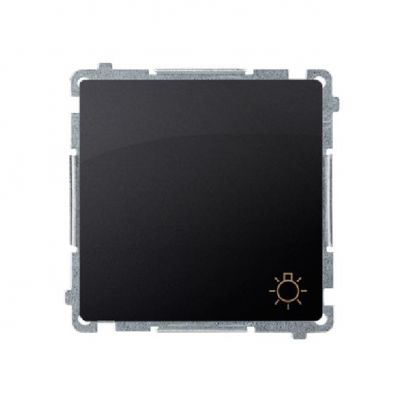 Simon Basic Przycisk światło 10A 250V szybkozłączka grafit matowy BMS1.01/28 KONTAKT (BMS1.01/28)