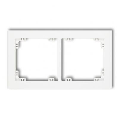 KARLIK DECO Ramka podwójna z tworzywa biały mat 25DR-2 (25DR-2)