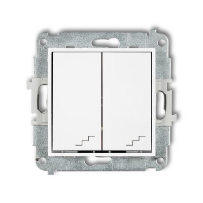 KARLIK MINI Łącznik podwójny schodowy biały mat 25MWP-33 (25MWP-33)