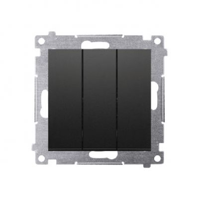 Simon 54 Łącznik potrójny 10A 250V szybkozłączka czarny DW31.01/49 KONTAKT (DW31.01/49)