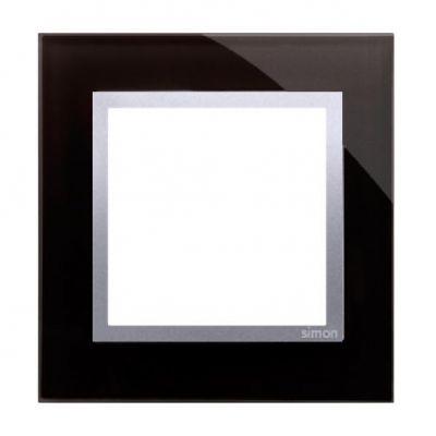 Simon 54 Nature Ramka 1-krotna Nature-Szkło KSIĘŻYCOWA LAWA IP20/IP44* (*IP44-należy zastosować uszczelkę ramki DUN1) DRN1/74 KONTAKT (DRN1/74)