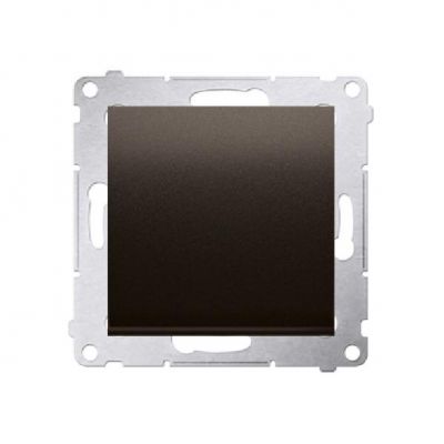 Simon 54 Przycisk pojedynczy zwierny bez piktogramu 10A 250V szybkozłączka brąz mat DP1.01/46 KONTAKT (DP1.01/46)