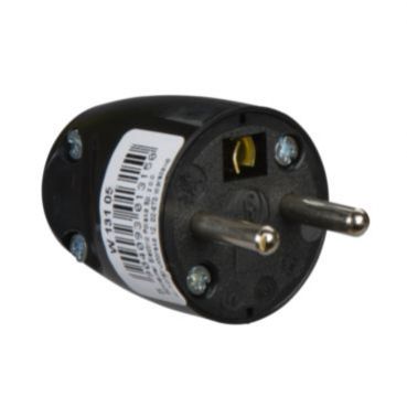 Wtyczka proste wyprowadzenie przewodu czarny W13105 SCHNEIDER (W13105)
