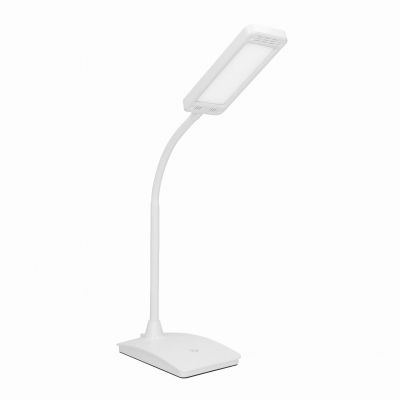 Lampka biurkowa LED AMET DIM szkolna nocna funkcja ściemniania 6W biała VIRONE (DL-8/W)