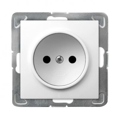 IMPRESJA Gniazdo pojedyncze kolor biały GP-1Y/m/00 OSPEL (GP-1Y/m/00)