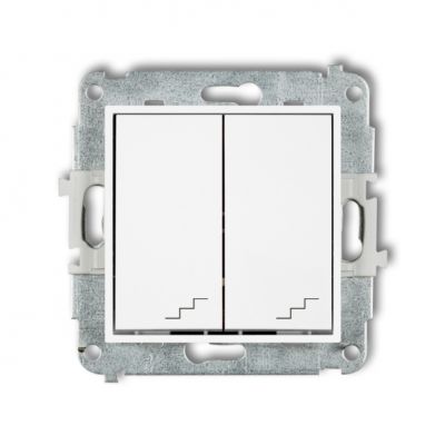 KARLIK MINI Łącznik podwójny schodowy biały MWP-33 (MWP-33)