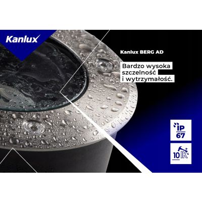 Lampa najazdowa z regulacją kąta GU10 IP67 36430 KANLUX (36430)
