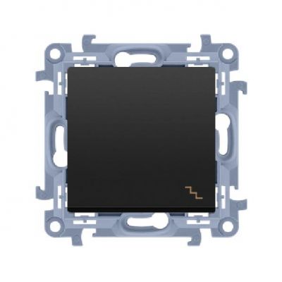 Simon 10 Łącznik schodowy zaciski śrubowe czarny mat 10A 250V CW6.01/49 KONTAKT (CW6.01/49)