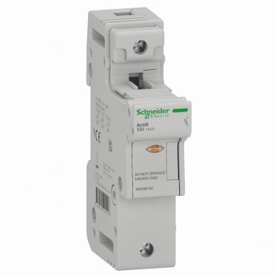 Podstawa bezpiecznikowa Acti9 SBI 1P 50A rozmiar wkładki 14x51mm SBI-50-1 A9GSB150 SCHNEIDER (A9GSB150)