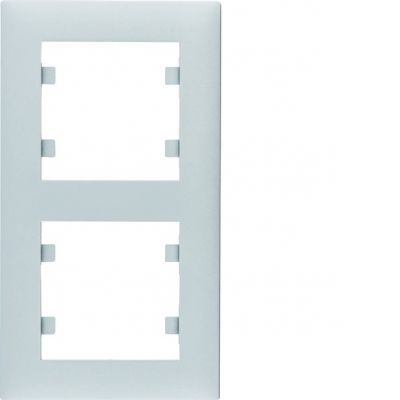 lumina intense Ramka podwójna pionowa srebrna WL5622 HAGER (WL5622)