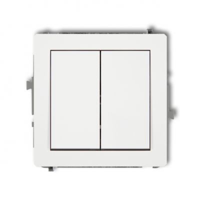 KARLIK DECO Łącznik pódwójny świecznikowy biały mat 25DWP-2 (25DWP-2)