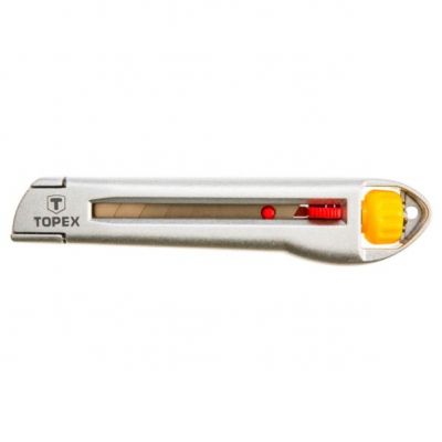Nóż z ostrzem łamanym 18mm metalowy korpus TOPEX 17B103 GTX (17B103)