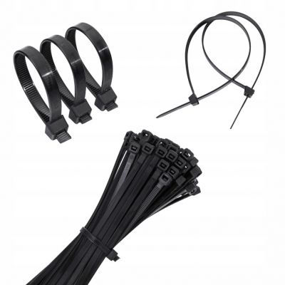 Opaska zaciskowa kablowa plastikowa poliamidowa czarna 2,5x120 100 szt. ELCAN (OP1-C-25120-100)