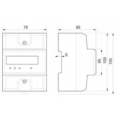 Trójfazowy licznik zużycia energii 80A MID WZE-3 F&F (WZE-3)