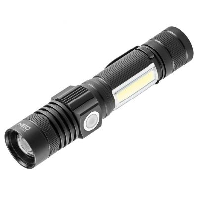 Latarka akumulatorowa USB 800lm 2w1 CREE T6 LED 99-033 NEO TOOLS (99-033)