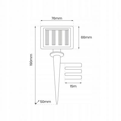 Girlanda solarna Micro Led ogrodowa oprawa 15m 150LED EKO0624 MILAGRO (EKO0624)