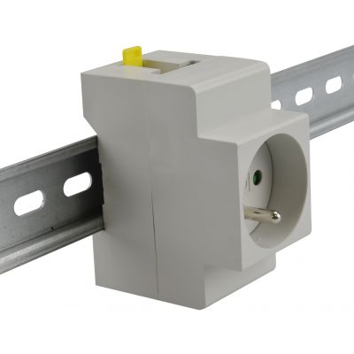  gniazdo na szynę TH z uziemieniem 16A/250V M.06-16A/250V PAWBOL (M.06-16A/250V)