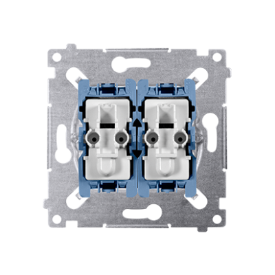 Simon 54 Łącznik schodowy i przycisk zwierny (mechanizm) 10A 250V szybkozłączka SW6P1M KONTAKT (SW6P1M)