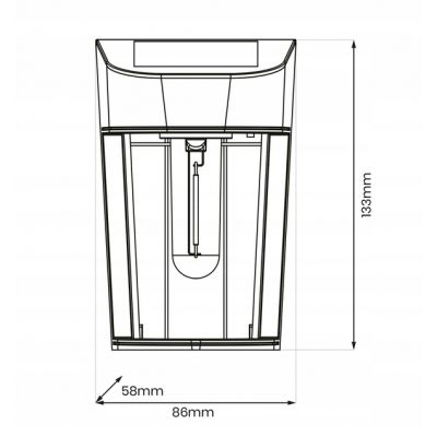 Kinkiet solarny Enon lampa elewacyjna 3000K EKO0724 MILAGRO (EKO0724)