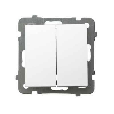 AS Łącznik podwójny krzyżowy kolor biały ŁP-19G/m/00 OSPEL (ŁP-19G/m/00)