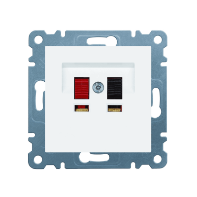 lumina Gniazdo głośnikowe biały WL3310 HAGER (WL3310)