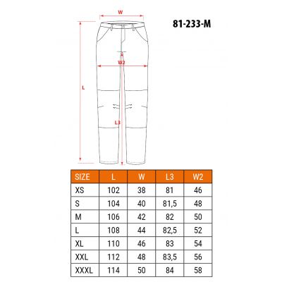 Spodnie robocze jeans denim czarne 81-233 M NEO TOOLS GTX (81-233-M)
