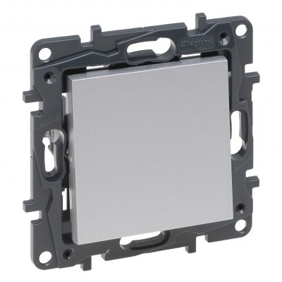 Niloe Step Przycisk Pojedynczy 6 A- Kolor Aluminium 863309 LEGRAND (863309)