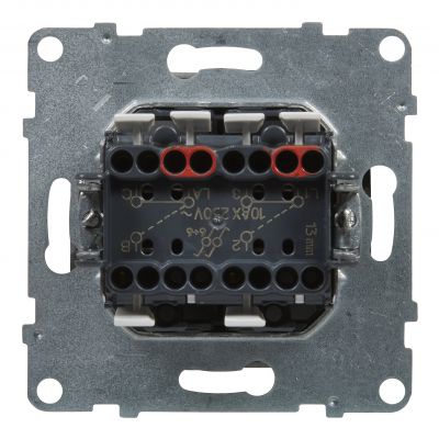 Suno Łącznik Schodowy Podwójny - 10 Ax - 250V - Zaciski Automatyczne Biały 721108 LEGRAND (721108)