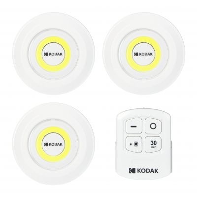 Lampki meblowe KODAK LED, 130lm, IP42, 11 x AAA, pilot, komplet 3 szt. (30421905)