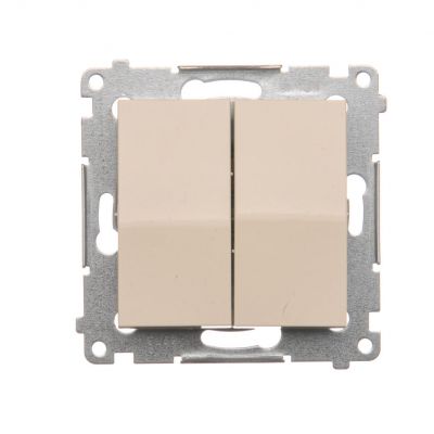 Simon 54 Łącznik świecznikowy 10A 250V szybkozłączka kremowy DW5.01/41 KONTAKT (DW5.01/41)