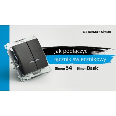 KONTAKT SIMON 54 włącznik świecznikowy DW5.01/44 KONTAKT (DW5.01/44)