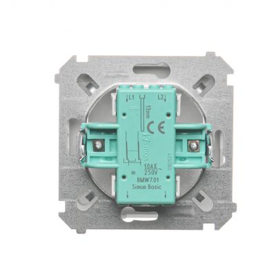 Simon Basic Łącznik krzyżowy 10A 250V zaciski śrubowe biały BMW7.01/11 KONTAKT (BMW7.01/11)