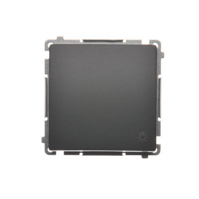 Simon Basic Przycisk światło 10A 250V szybkozłączka grafit matowy BMS1.01/28 KONTAKT (BMS1.01/28)