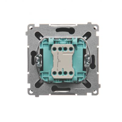 Simon Basic Przycisk światło 10A 250V szybkozłączka grafit matowy BMS1.01/28 KONTAKT (BMS1.01/28)