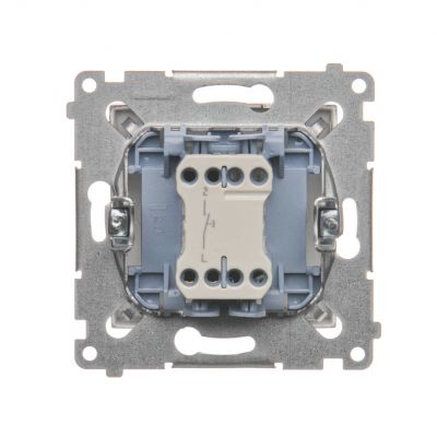 Simon 54 Przycisk pojedynczy zwierny bez piktogramu 10A 250V szybkozłączka brąz mat DP1.01/46 KONTAKT (DP1.01/46)
