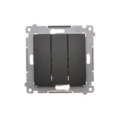 Simon 54 Łącznik potrójny 10A 250V szybkozłączka czarny DW31.01/49 KONTAKT (DW31.01/49)