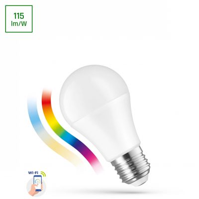 Żarówka LED Wi-Fi ściemnialna 13W E27 RGBW CCT DIMM SMART WOJ+14473 SMART  WOJ+14473 Spectrum Led (WOJ+14473)