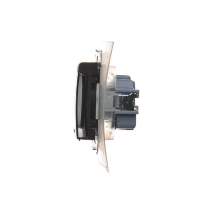 Simon 54 Gniazdo wtyczkowe do wersji IP44 Z USZCZELKĄ 16A 250V zaciski śrubowe klapka transparentna brąz mat *Uszczelka do ramek S54 PREMIUM DGZ1BZ.01/46A KONTAKT (DGZ1BZ.01/46A)