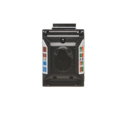 Wkład gniazda komputerowego RJ45 kat. 6 nieekranowany (UTP) (akcesoria) czarny FBRJ456 KONTAKT (FBRJ456)
