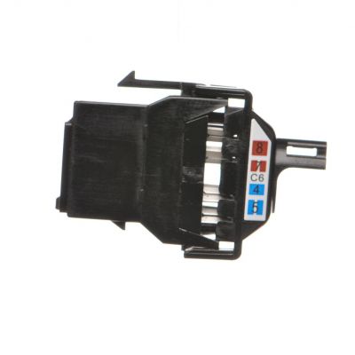 Wkład gniazda komputerowego RJ45 kat. 6 nieekranowany (UTP) (akcesoria) czarny FBRJ456 KONTAKT (FBRJ456)