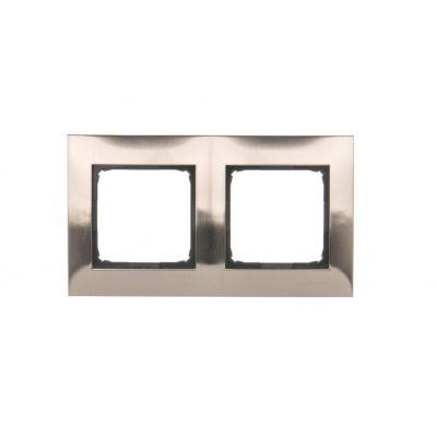 SIMON 54 Ramka podwójnametal INOX DR2/61 KONTAKT (DR2/61)