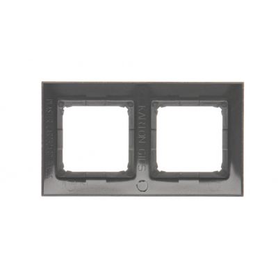 Simon 54 Premium Ramka 2-krotna PREMIUM do puszek karton-gips IP20 / IP44 antracyt DRK2/48 KONTAKT (DRK2/48)