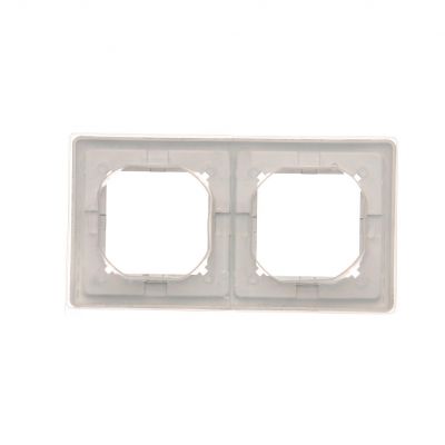 Simon Basic Standard Ramka 2-krotna do wersji bryzgoszczelnej IP44 z kompletem uszczelek stal inox BMR2B/21 KONTAKT (BMR2B/21)