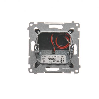 Simon 54 Oprawa oświetleniowa LED 14 V DC 0.42 W białe ciepłe 3100 K czarny !Wymagany zasilacz 14V DOS14.01/49 KONTAKT (DOS14.01/49)