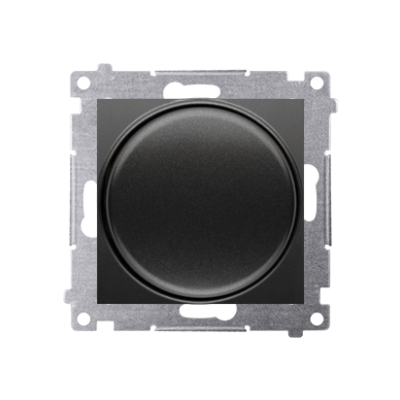 Simon 54 Ściemniacz obrotowy do LED ściemnialnych 230 V 2–250 W czarny. Maksymalna ilość zródeł LED - 10 szt. DS9L.01/49 KONTAKT (DS9L.01/49)