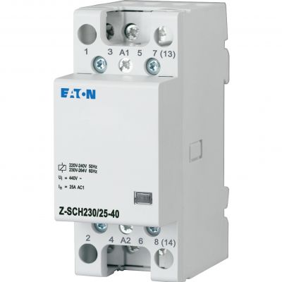 Eaton Z-SCH230/25-40 Installationsschütz Nennspannung: 230 V, 240 V Schaltstrom (max.): 25 A 4 Schließer  1 St. (248847)